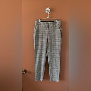 H&M Plaid Capri Work Trouser